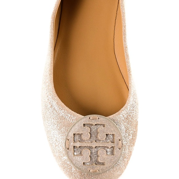 Tory Burch Metallic Minnie Flat - Picture 2 of 9